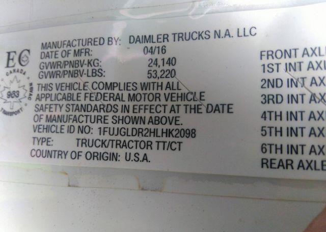 2017 FREIGHTLINER CASCADIA 125