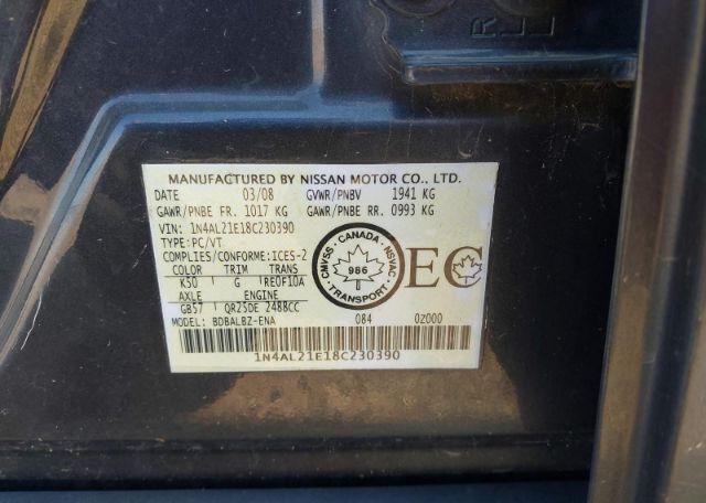 2008 NISSAN ALTIMA 2.5