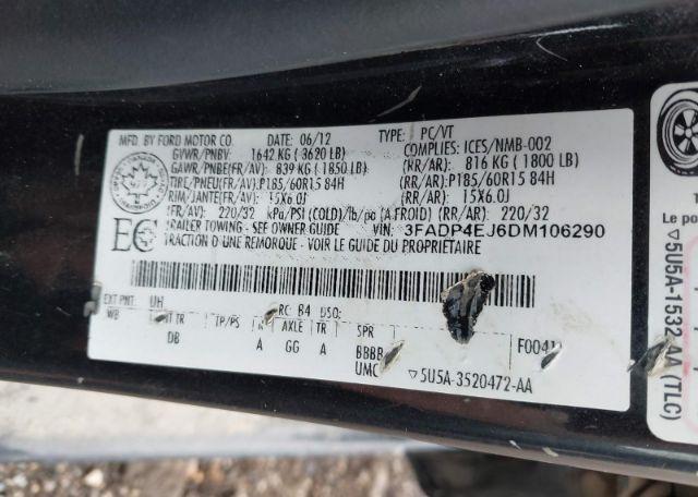 2013 FORD FIESTA SE