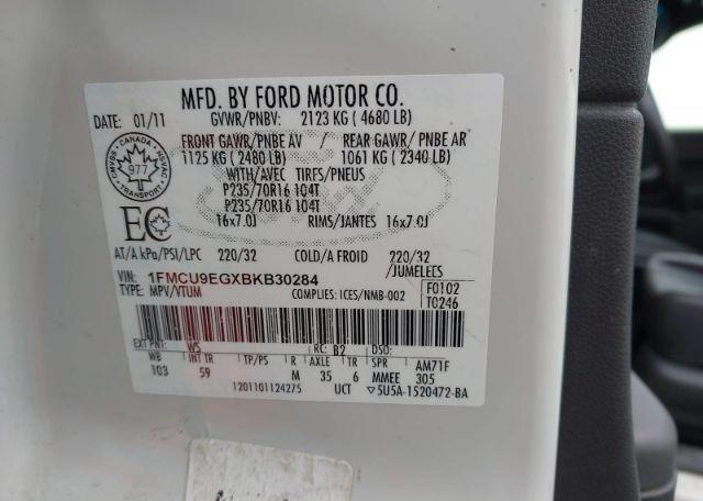 2011 FORD ESCAPE LIMITED