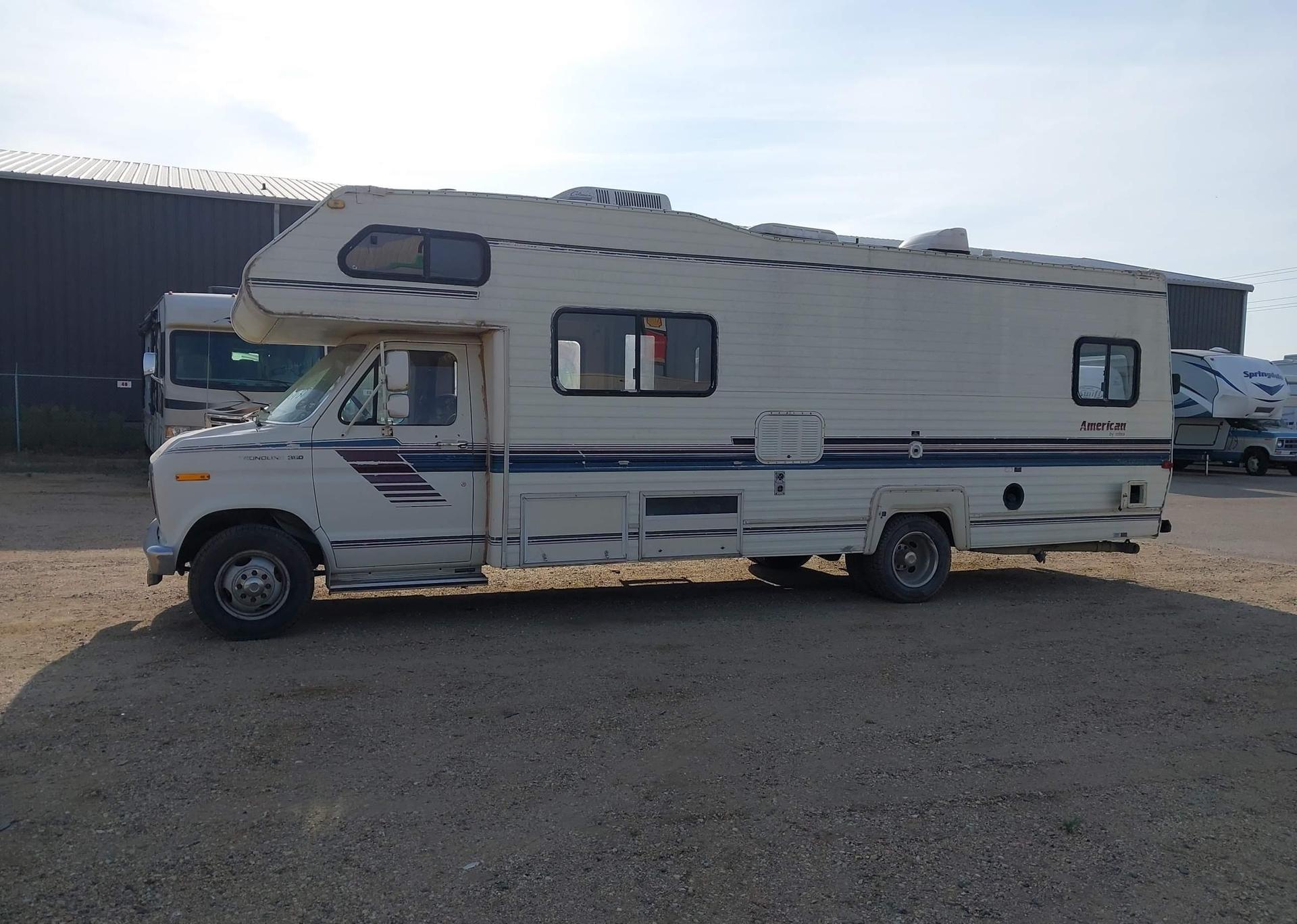 1989 FORD ECONOLINE E350 CUTAWAY VAN