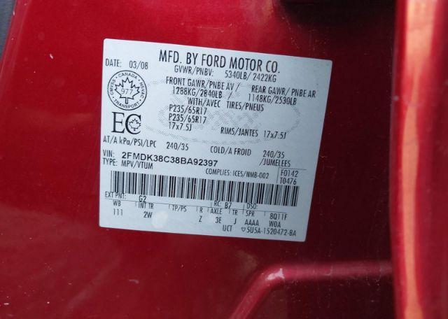 2008 FORD EDGE SEL