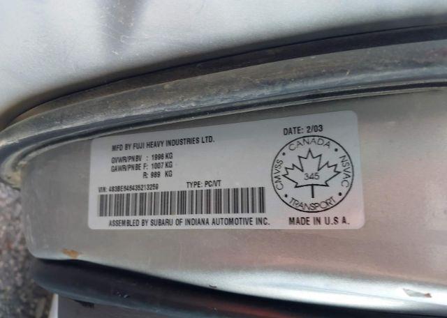 2003 SUBARU LEGACY GT