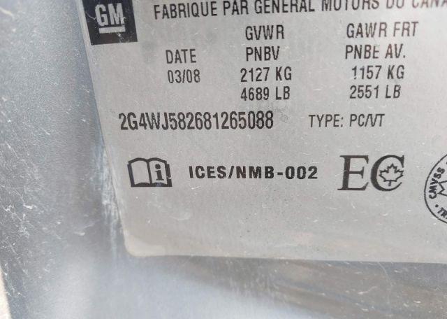 2008 BUICK ALLURE CXL