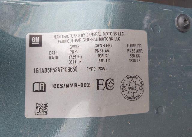 2010 CHEVROLET COBALT 1LT