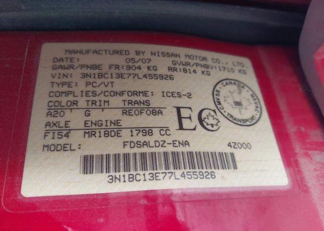 2007 NISSAN VERSA S