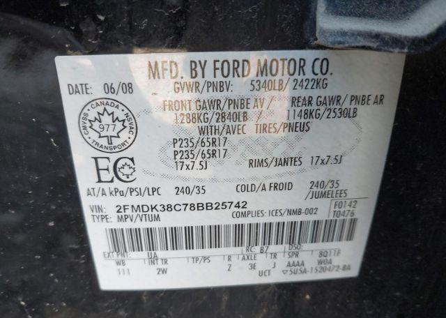 2008 FORD EDGE SEL