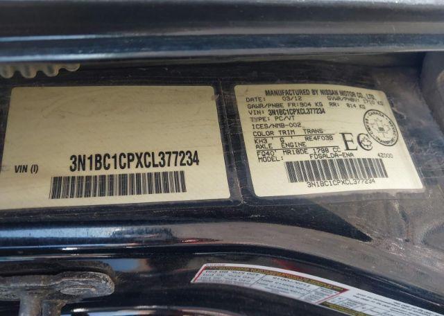 2012 NISSAN VERSA S