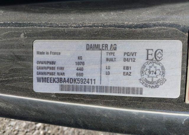 2013 SMART FORTWO PASSION