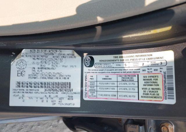 2011 FORD FUSION SE