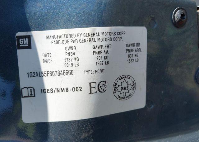 2006 PONTIAC PURSUIT SE