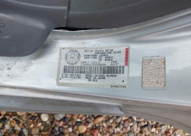 2000 TOYOTA CELICA GT