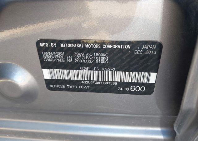 2014 MITSUBISHI LANCER ES
