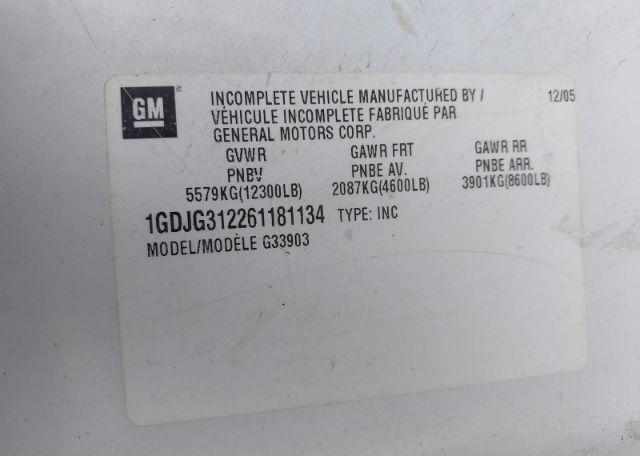 2006 GMC SAVANA CUTAWAY G3500