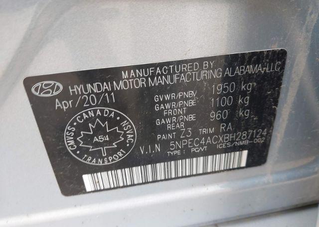 2011 HYUNDAI SONATA SE