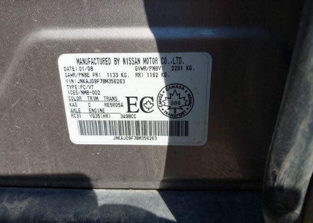 2008 INFINITI EX35 JOURNEY