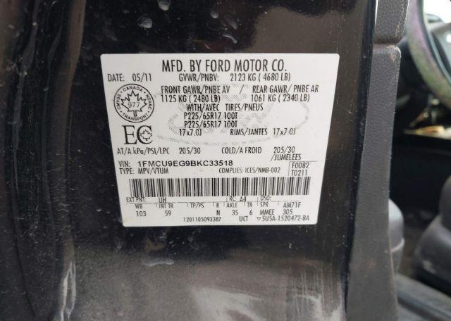 2011 FORD ESCAPE LIMITED
