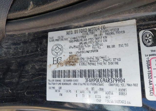 2010 FORD FUSION SEL