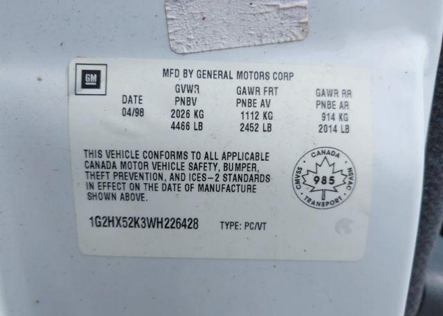 1998 PONTIAC BONNEVILLE SE