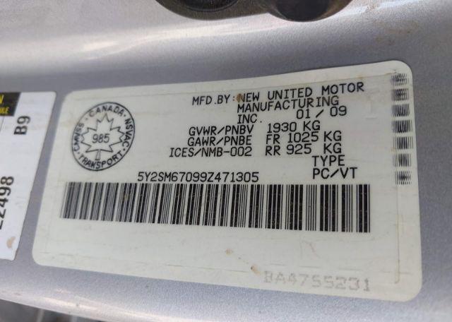2009 PONTIAC VIBE