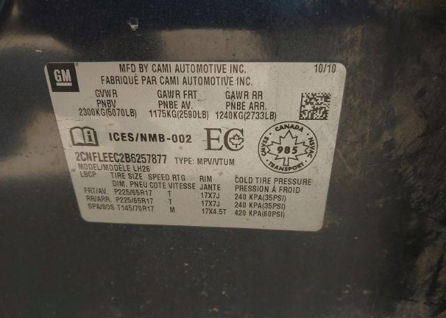 2011 CHEVROLET EQUINOX LT