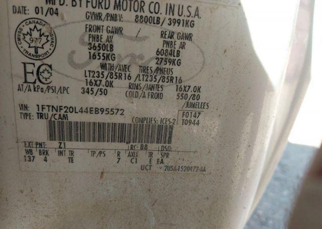 2004 FORD F250 SUPER DUTY