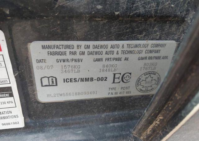 2008 PONTIAC WAVE SE