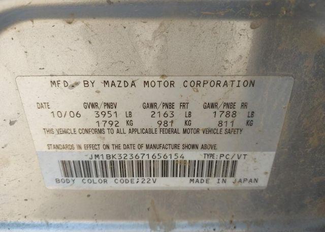 2007 MAZDA 3 S