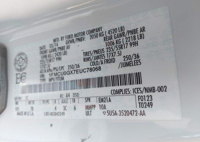 2014 FORD ESCAPE SE