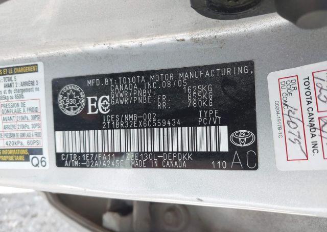 2006 TOYOTA COROLLA CE