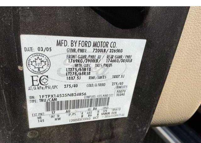 2005 FORD F150