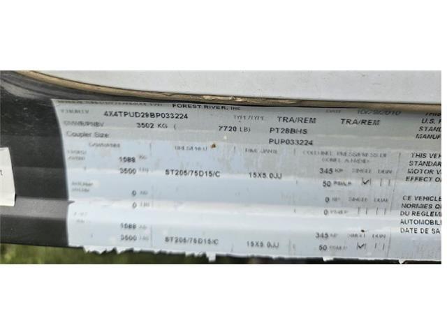 2011 PALOMINO 28 BHS