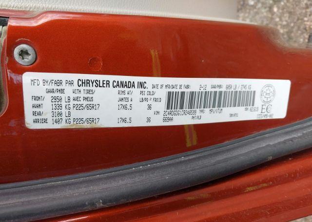 2012 DODGE GRAND CARAVAN CREW