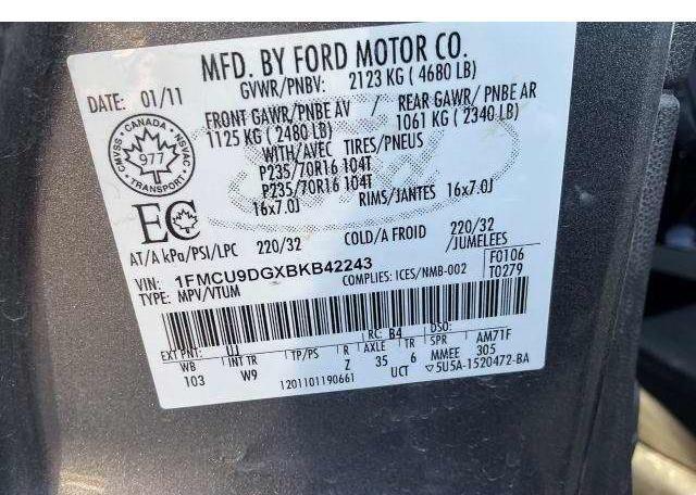 2011 FORD ESCAPE XLT
