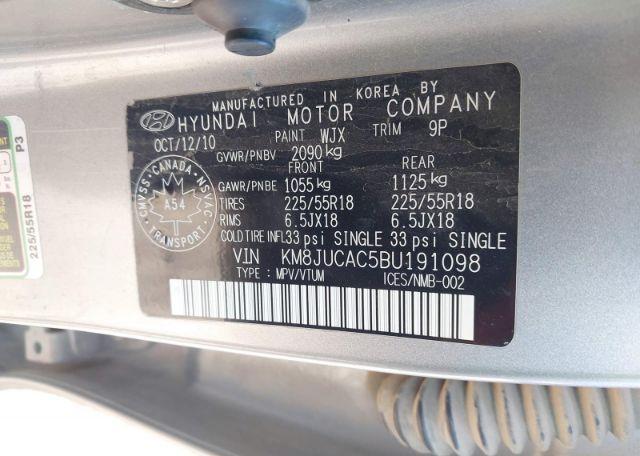 2011 HYUNDAI TUCSON GLS