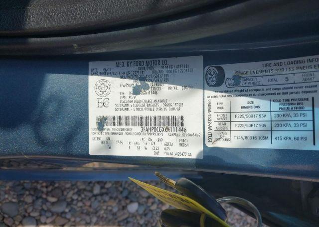 2012 FORD FUSION SEL