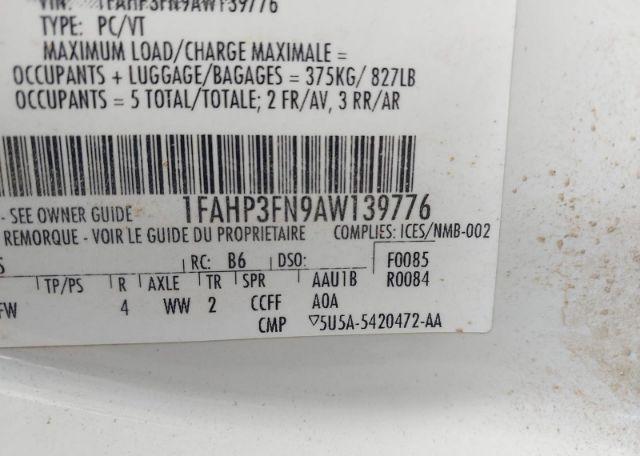 2010 FORD FOCUS SE