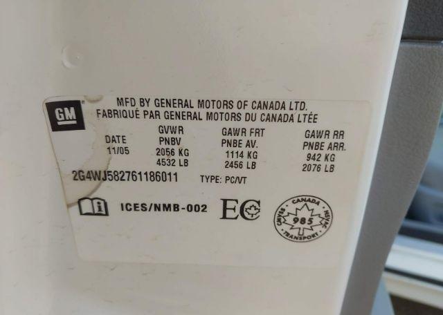 2006 BUICK ALLURE CXL