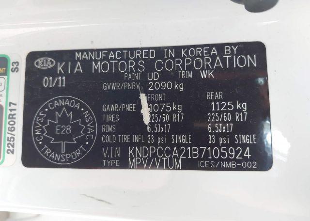 2011 KIA SPORTAGE EX