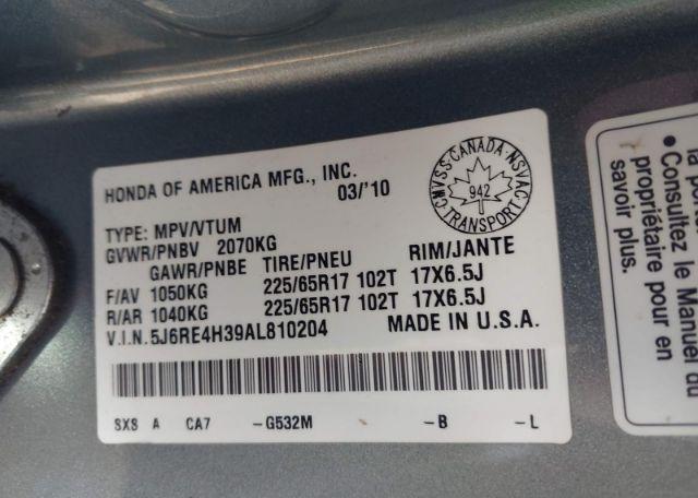 2010 HONDA CR-V LX