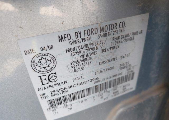 2008 FORD EDGE SEL