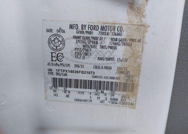 2006 FORD F150