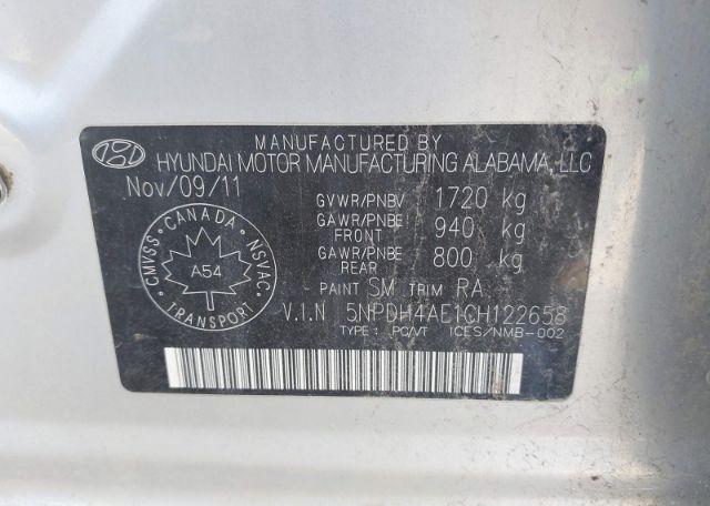 2012 HYUNDAI ELANTRA GLS