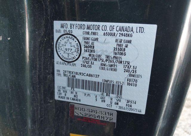 2003 FORD F150