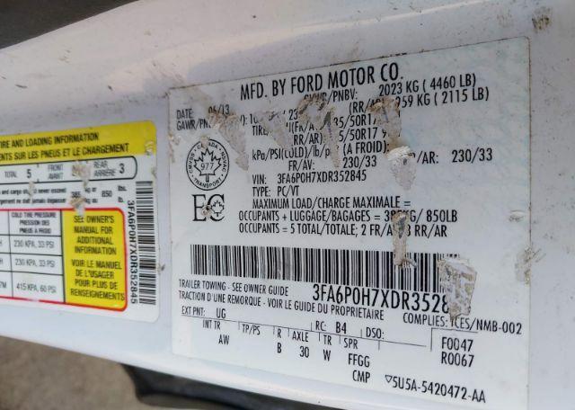 2013 FORD FUSION SE