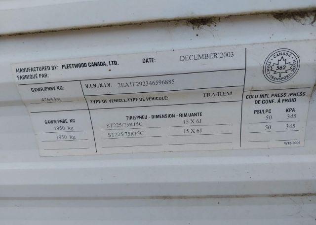 2004 FLEETWOOD 290FLS