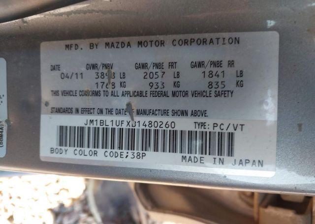 2011 MAZDA 3 I