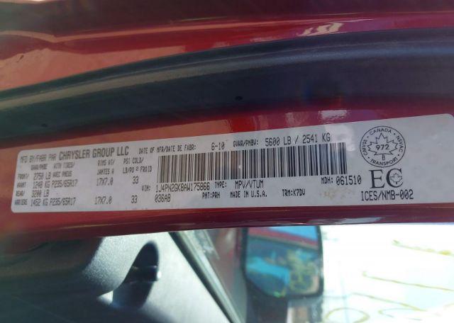 2010 JEEP LIBERTY SPORT