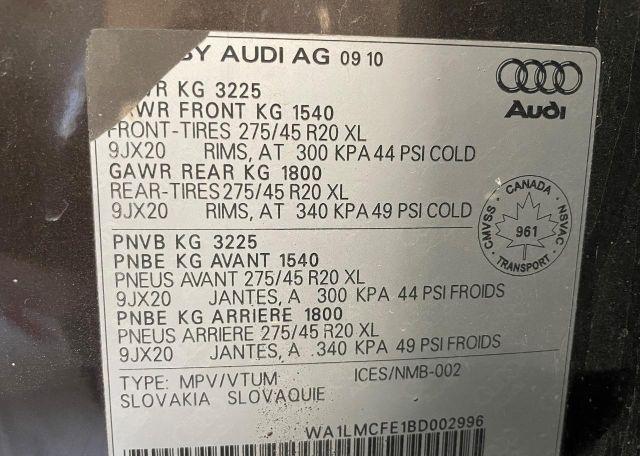2011 AUDI Q7 PREMIUM PLUS
