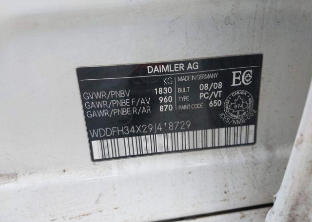 2009 MERCEDES-BENZ B200